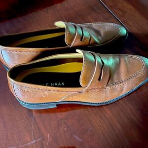 Men’s size 10 Cole Haan dress shoes (brown/cognac color)
